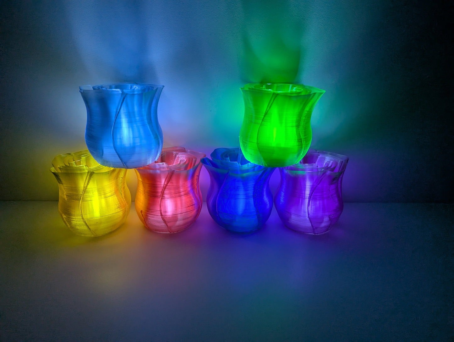 Tea Light Flowers (No Petals)